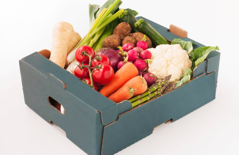 Laminated vegetable box